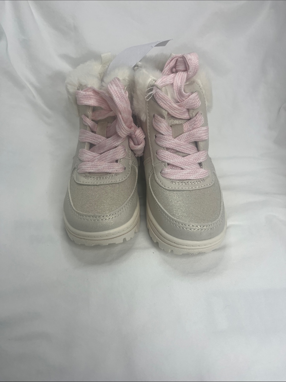 Carter's Faux Fur Lace-Up Kids Ankle Boots